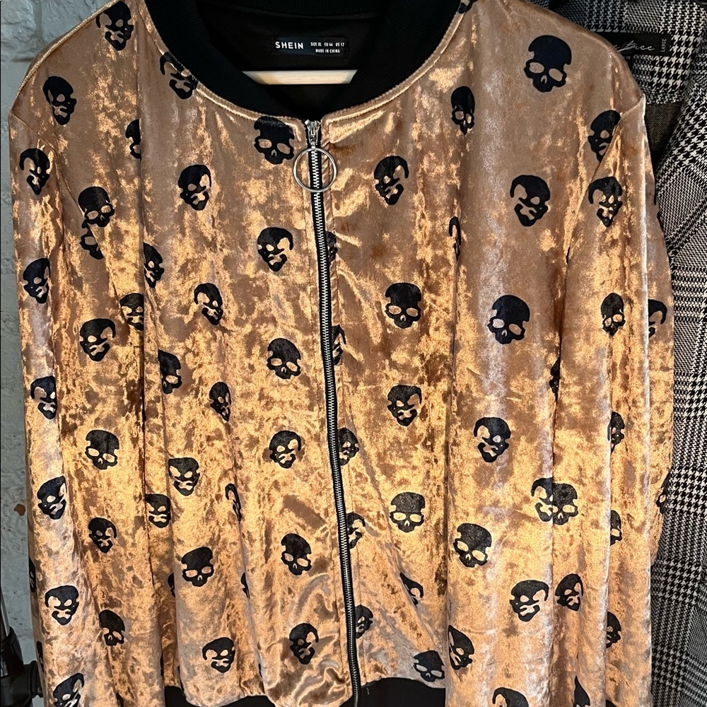 Crushed velvet jacket